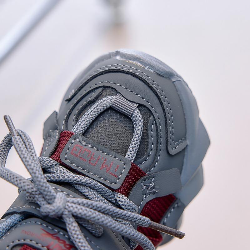 Girls' Shoes & Sneakers, Autumn New Arrivals Boys' Leather Casual Chunky Dad Shoes, Students' Soft-Sole Running Shoes for Older Kids.