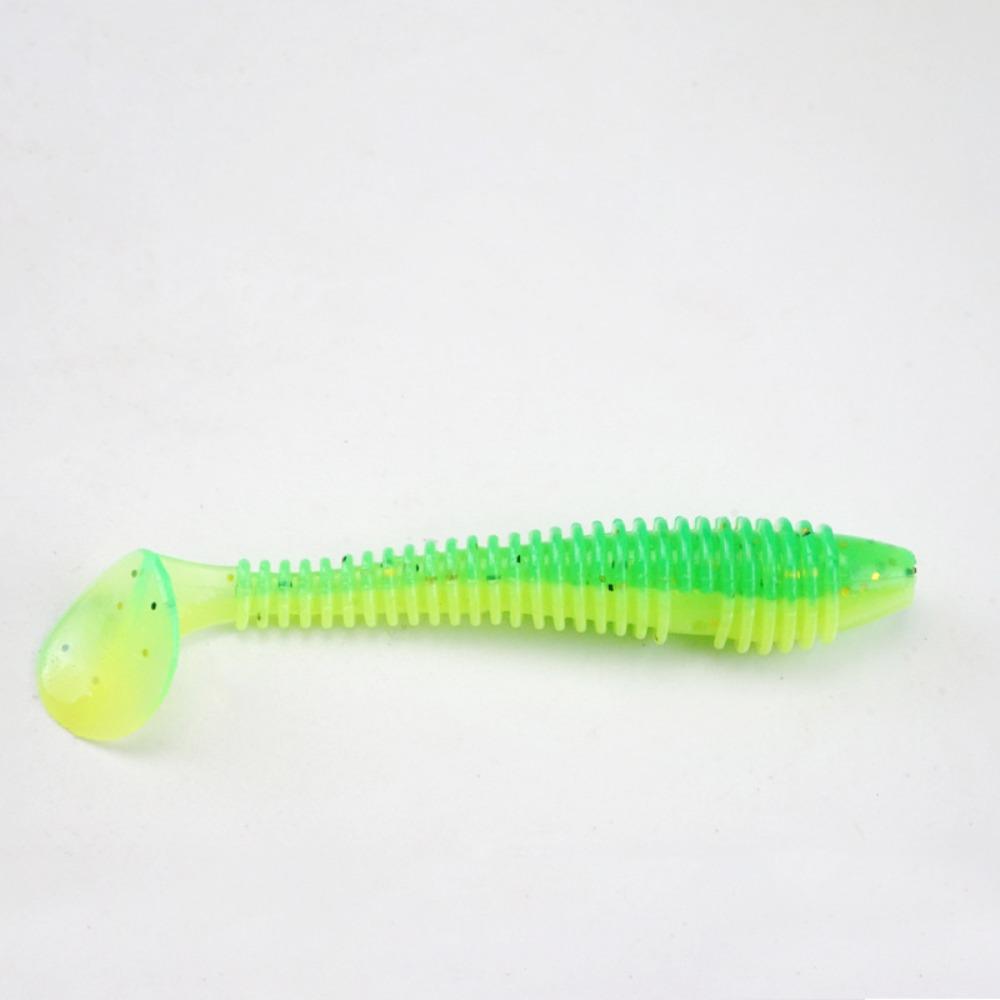 20PCS Micro Soft Fishing Lures T-tail Design Jig Wobblers Soft Fishing Tackle  Pike Fishing B