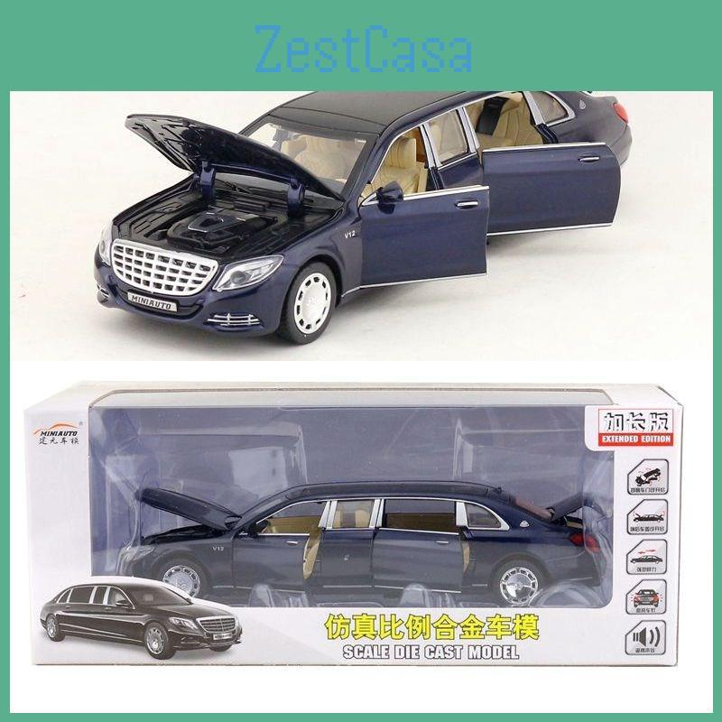 Car Maybach Benz Model Alloy Childrens Toy With Acousto Optic Design For Gift