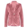 Giacca da abito slim fit in velluto dorato - Stile europeo e americano