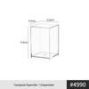 Armoire Miroir de Salle de Bain en Acrylique & Étagère Organisateur de Cosmétiques