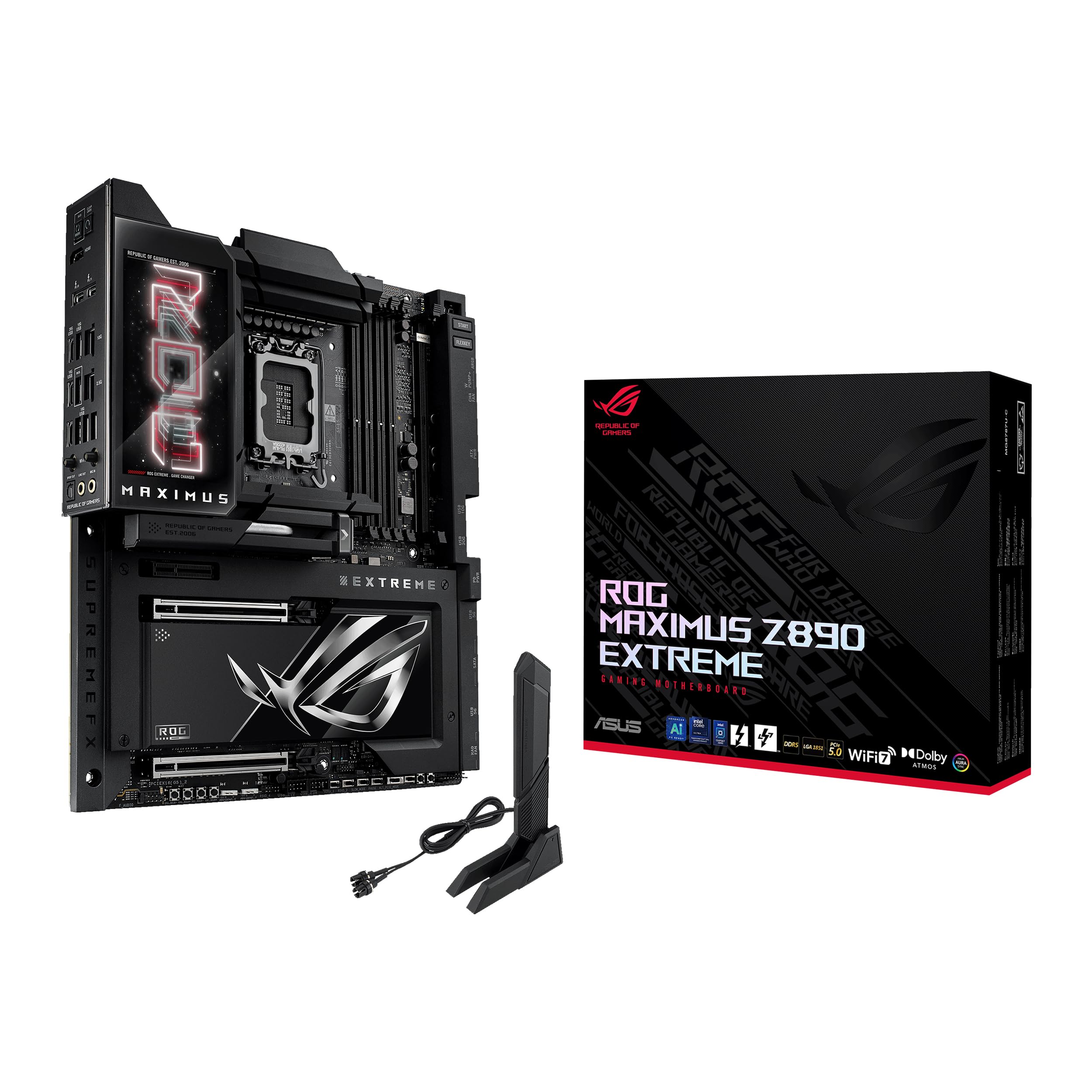 

ASUS ROG Maximus Z890 Extreme Intel Core Ultra Processors compatible Intel Z890 chipset equipped DDR5 authorized distributor product (series 2) E-ATX