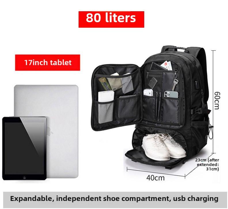 Men's Waterproof Large-Capacity Travel & Sports Backpack for Outdoor & School