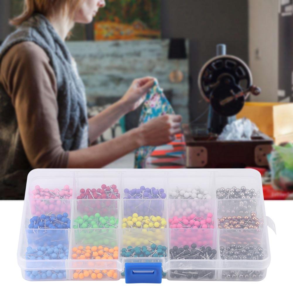 900pcs Round Head Dressmaking Pins Straight Straight Head Pins Pins Round Head Pins  Fabric Marking