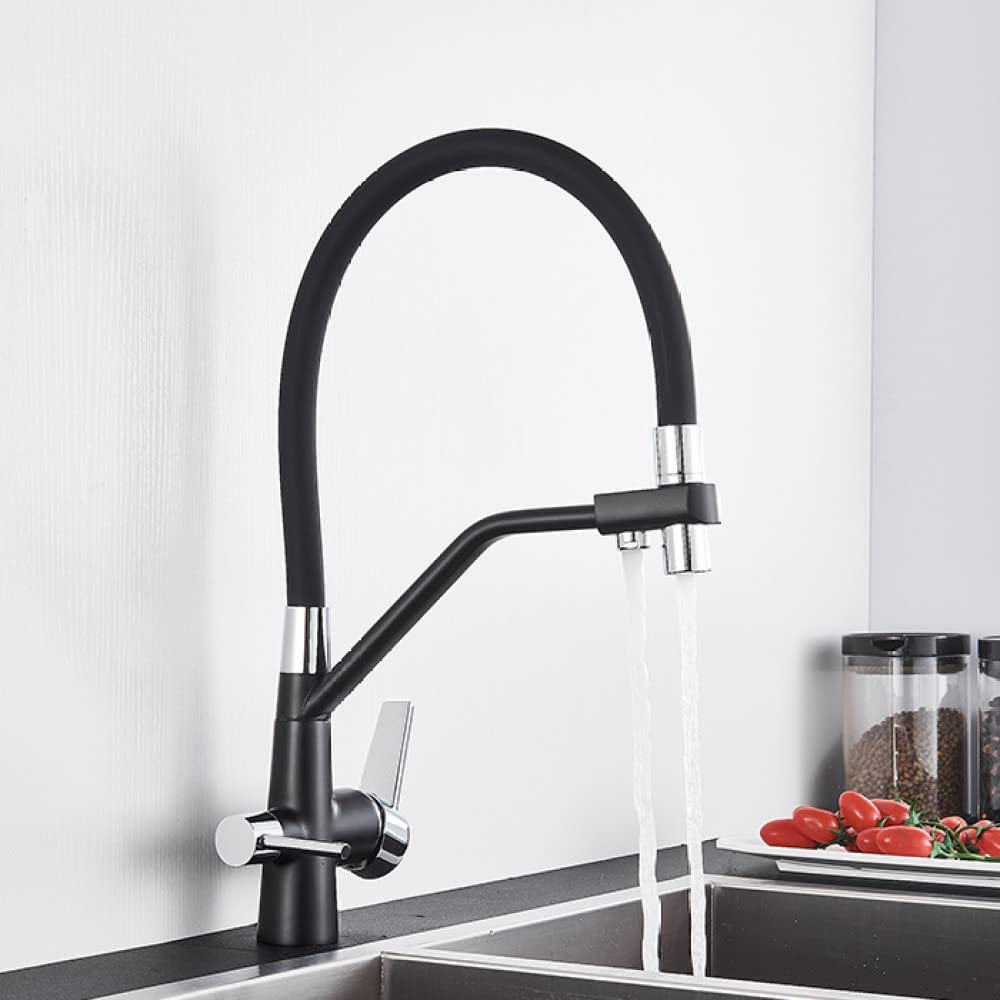 

Смесители для кухни с фильтром, очистительный кухонный кран, поворотный на 360 градусов фильтр для воды, кран для кухни, трехходовой кухонный кран