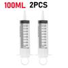 60ml/100ML Feeding Syringe Glue Filling Enema Syringe Nutrient Sterile Without Needle Watering for Industrial Hydroponics
