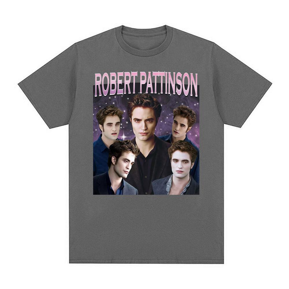 Twilight Saga Robert Pattinson Vintage 90s T Shirt Unisex Women Fashion Harajuku Short Sleeve Tshirts Cotton Classic T Shirts