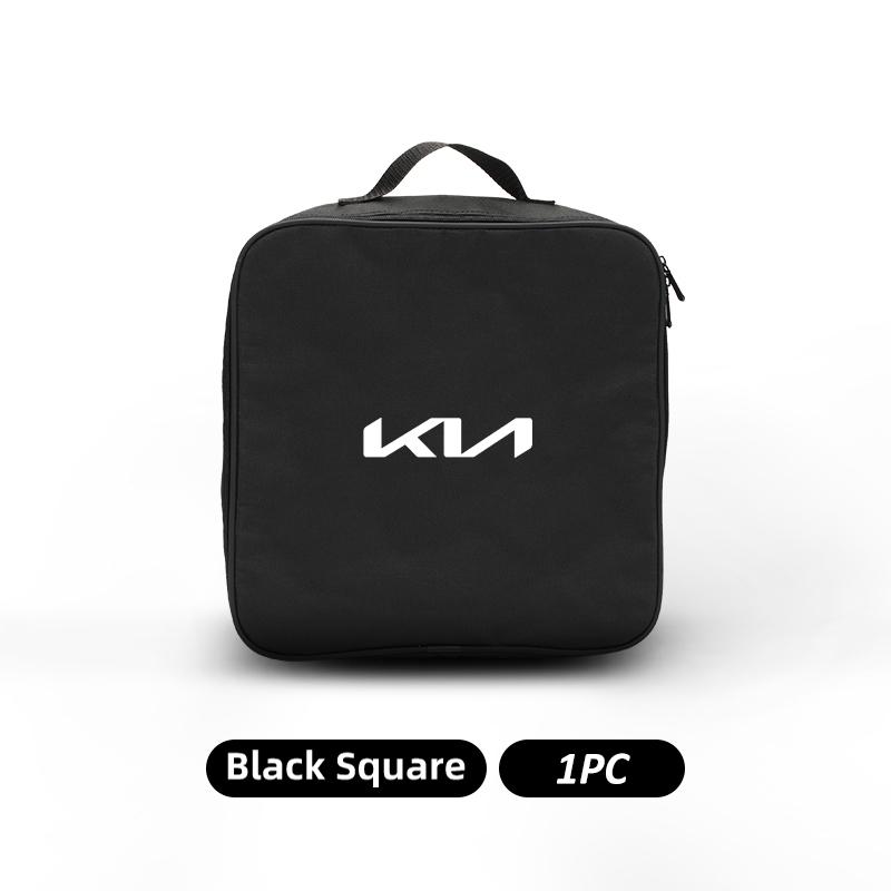 For KIA Car Charging Cable Organizer Rechargeable Gun Storage Bag K5 K2 Optima Soul Spectra Niro Cadenza Sephia Carens