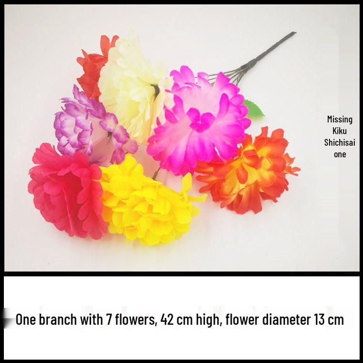 Chrysanthemum Silk Flowers for Qingming Festival Grave Offerings