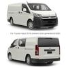 Abs Carbon Fiber Chrome Door Handle Molding Trim Cover For Toyota Hiace 2019-2025 H300 Series