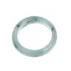 1 Pcs A Grade Jadeite Ring For Men And Women White Ice Type Finger Ring Simple Style Unisex Ring