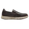 Skechers Entspannte Passform Arbeits-Slip-On Business Weiche Sohle Pendler Synthetikleder Sportlicher Komfort Niedrig geschnitten Freizeit-Schuhe Herren Sneaker Schokolade 77157-CHOC