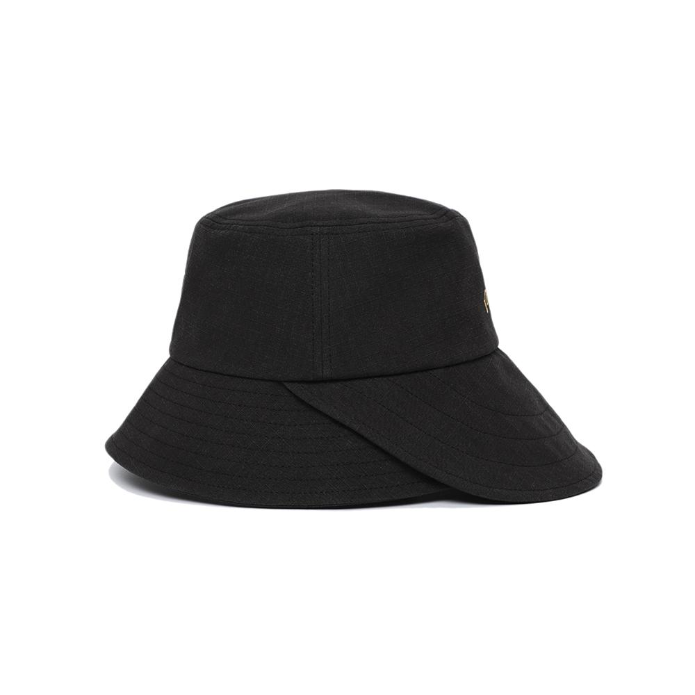 MALBON GOLF Asymmetrical Bucket Hat Black (Woman)