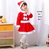 Christmas Kid Santa Claus Cosplay Costume Boy Girl Xmas Party Fancy Outfit Dress