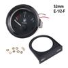 12V 52mm Car Fuel Level Gauge  Fuel Level Gauge Meter 240-33 Ohm E-/2-F White LED Light Black Rim Automotive Gauges