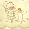Marushin Mini Tom and Sweet Home 25 x 25 cm Towel, Jerry, Yellow, 4105021700, Approx.