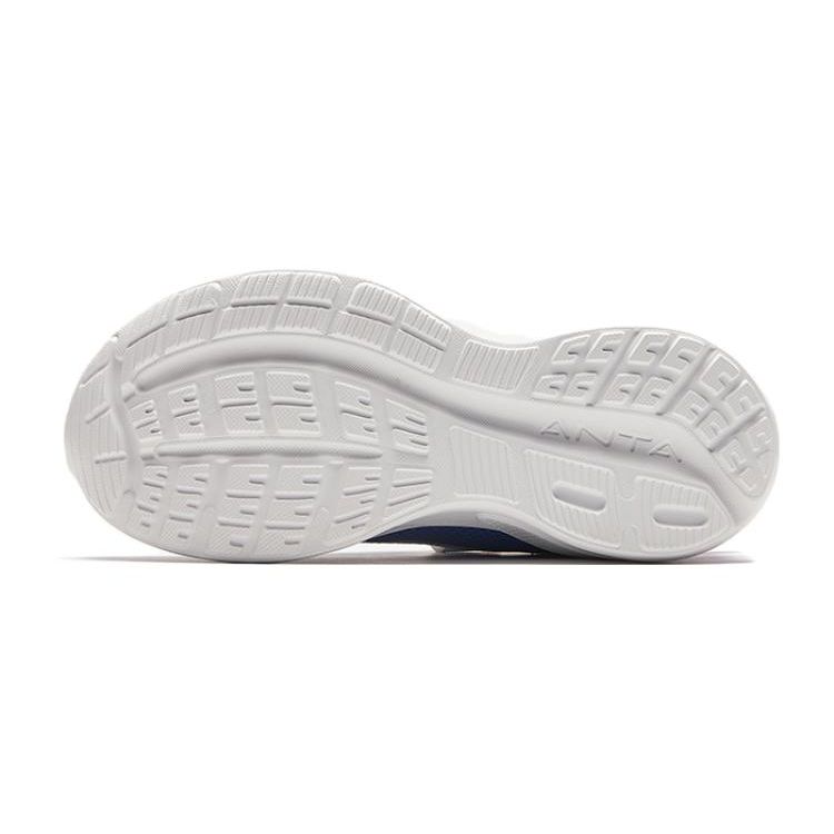 Anta Antiskid Shock Absorbing Wear Resistant Low Top Kids Running Shoes Kids Sneakers White Black A312415510-4