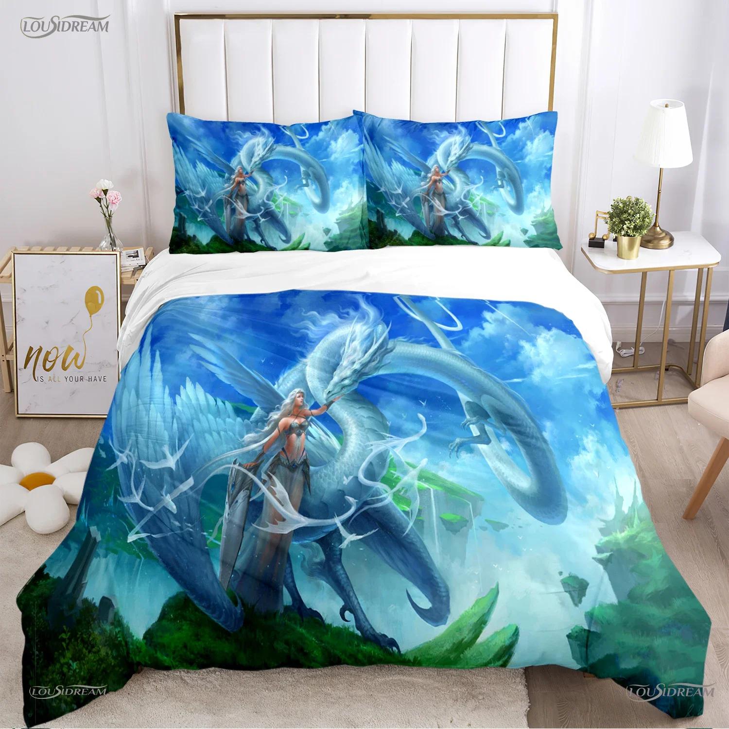 

Angel Warrior mythical Duvet Cover Comforter Bedding sets Soft Quilt Cover and Pillowcases for Teens Single/Double/Queen/King 70x133cm