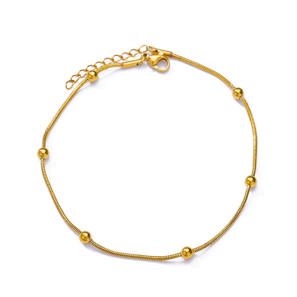 Chunky Figaro Chain Anklets For Women Punk Stainless Steel Gold Color Figaro Chain 21+10Cm Anklet Chain Summer Jewelry Gift