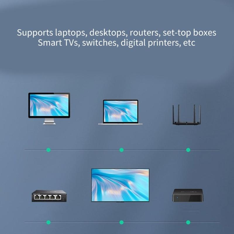 Cat5 Male Female Cable Extension Cord Support Cat5 Standard RJ45 Cord Male to Female Connection