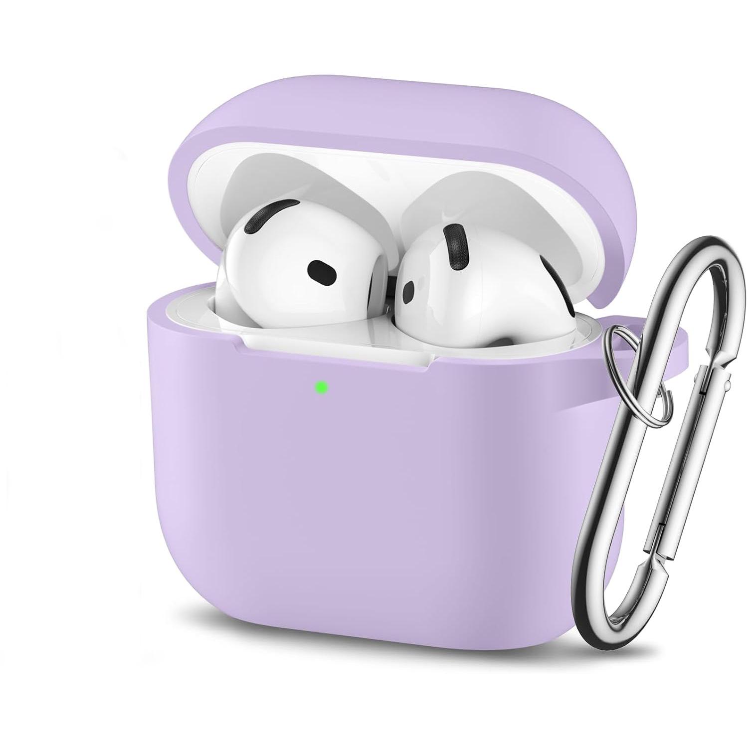

Силіконовий захисний чохол для Apple AirPods Pro 3 AirPods 4 фіолетовий