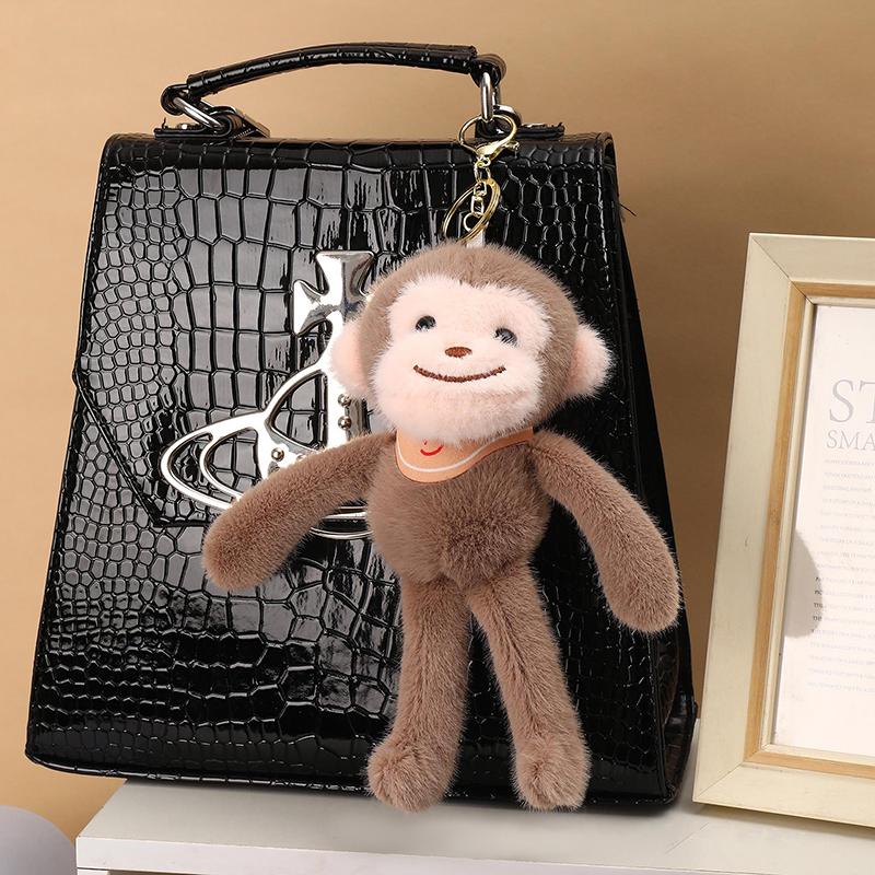 

1 Piece Backpack Hangings Decoration Cute Animal Little Monkey Plush Doll Toys Pendant Keychain Gifts