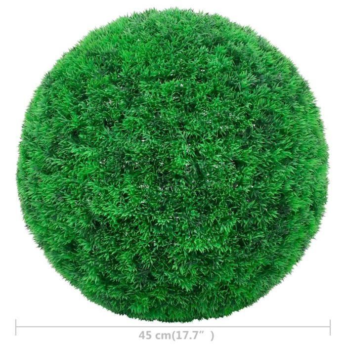 VidaXL Boules de buis artificielles 2 pcs 45 cm 315481