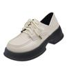 Fashion Women's Flats Autumn Platform Single Shoes Fashion Lace Up Shallow Chunky Heel Mary Jane Shoes for Women Student Dress Pumps