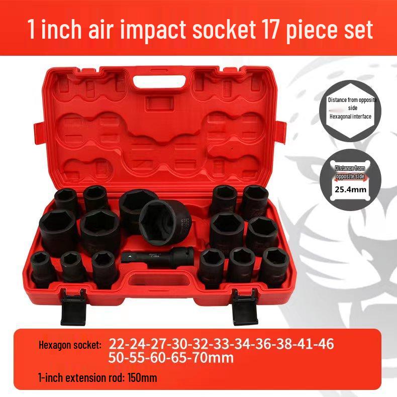 Industrial Grade Heavy Duty 1-Inch Pneumatic Hex Socket for Truck Tires