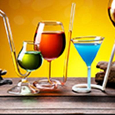 For Creative Red Wine Glass Cocktail Clear Juice Cup Goblet with Drinking Tube Straw for Wedding Party Home Bar HX6C
