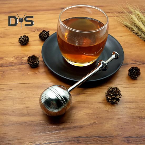 Teleskopický spařovač čajových kuliček Kávový filtr Nerezová ocel Vylepšené aroma Čistá várka Ideální pro sypaný čaj Káva