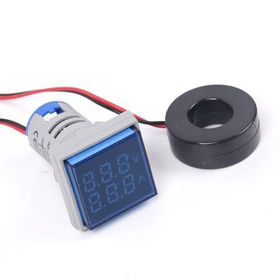 Målerindikator Voltmeter AC 60-500V 0-100A Maskinverktøy Tekstil