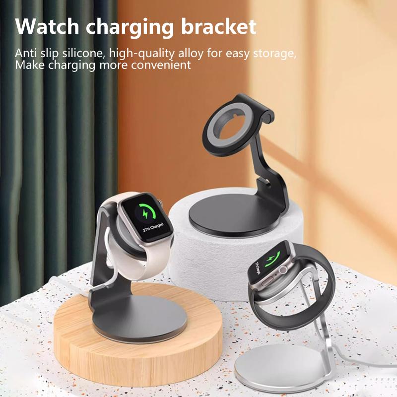 Aluminum Silicon Bracket Charger Stand Dock Station Charging Holder For Iwatch/Apple Watch Stand Serie Ultra/Se/8/7/6/5/4/3/2/1