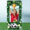 Football Theme Birthday Photo Frame Background Cloth Soccer Sport Birthday Party Decoration Kids Party Supplies Photo Props