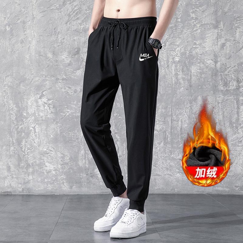 Straight pants men's summer new trend sweatpants large size casual trousers loose sweatpants