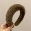 Women Hairband Elegant Plush Headband Lady Sponge Headwear Fashionable Hair Accessory for Autumn Winter