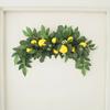 Artificial Lemon Berry Wreaths Rattan Wreaths Garlands Flower Swag Spring Fruit Wreath Natural Materials Wall Xmas Ornaments