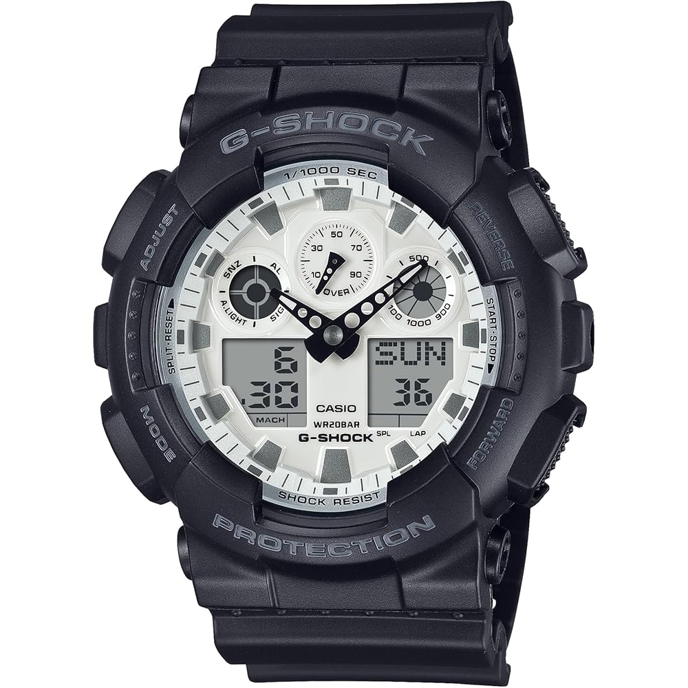 

Casio G-Shock GA-100WD-1AJF Men s Watch Black and White Series Water Resistant Durable Design