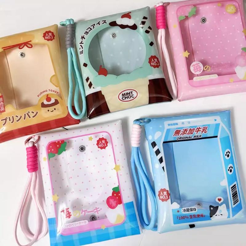 Kawaii Toast Doll Bags for Girls Toys Storage Pink Strawberry Cake Bag 13cm Doll Storage Bags Japan Style New Arrival Wholesales
