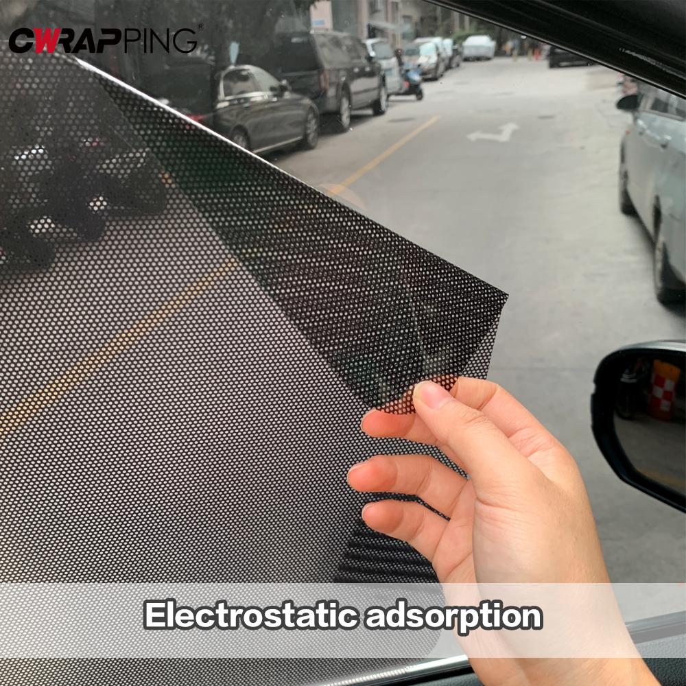 Car Window Sunshade Electrostatic Dotted Self-adhesive Summer UV Blocker Keeps Cool Reduces Glare Summe for Car Accessories