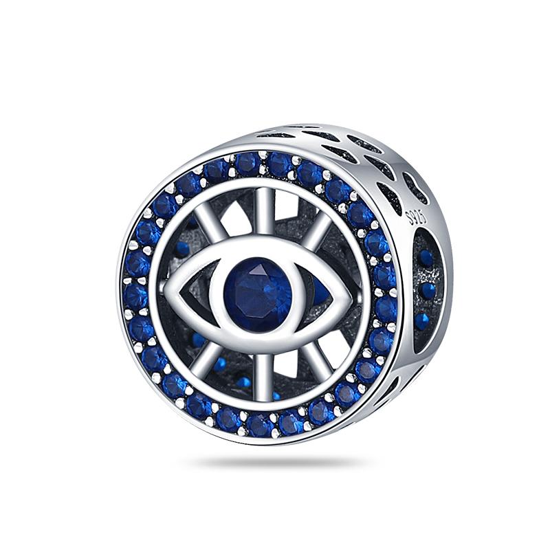 Newcopper Sparkling Zircon Devil'S Eye Horus' Eye Best Wishes Lucky Charms Beads Fit Pan Original Bracelets Diy Jewelry