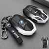 BIFL6 New 2025 Carbon Fiber Silicone Car Key Case LED Display For BMW 5 7 Series G11 G12 G30 G31 G32 I8 I12 I15 G01 X3 G02 X4 G05 X5 G