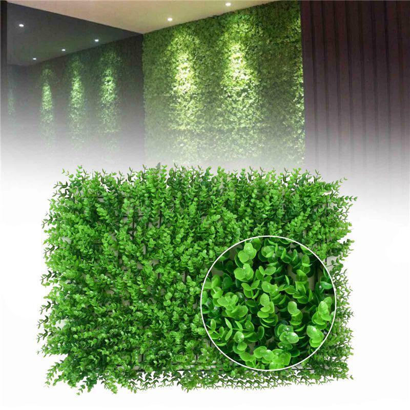 Lush 60*40cm Artificial Eucalyptus Plants Green Wall Greenery Fence Foliage Decor For Stunning Outdoor Spaces