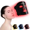 Beauty Mask Color Light Household Photon Skin Rejuvenation Beauty Instrument Household Red and Blue Light Mask Instrument Red Light Big Row Light