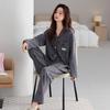 German Velvet Pajamas Women'S Autumn And Winter Long-Sleeved Thin Velvet Suit Large Size Casual Women'S Warm Loungewear