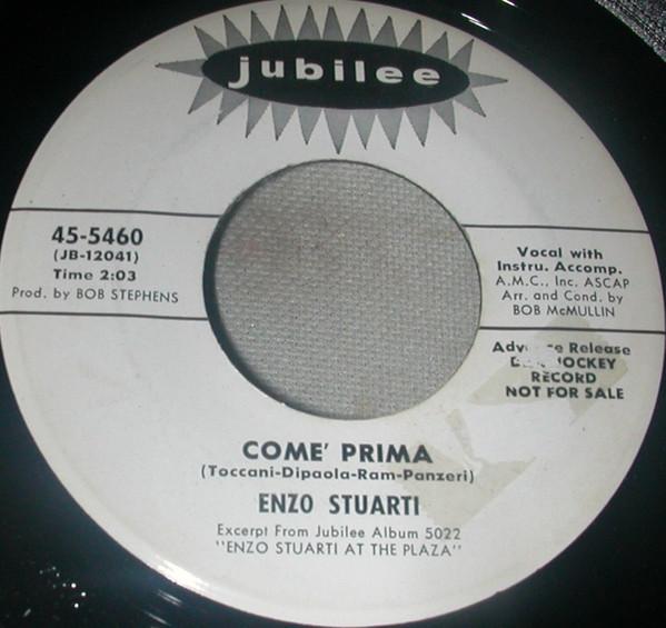 

7inch Record ENZO STUARTI - Come Prima 455460 Jubilee 1963 US Pop Used