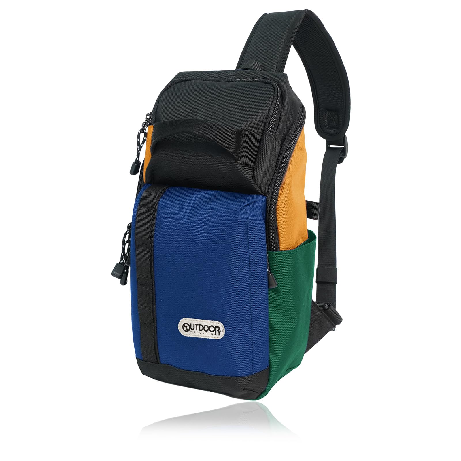 

Outdoor Products Five Range Reverse Zip Vertical Body Bag with Large Capacity, Loop Tape and Flap, 22469132, Crazy