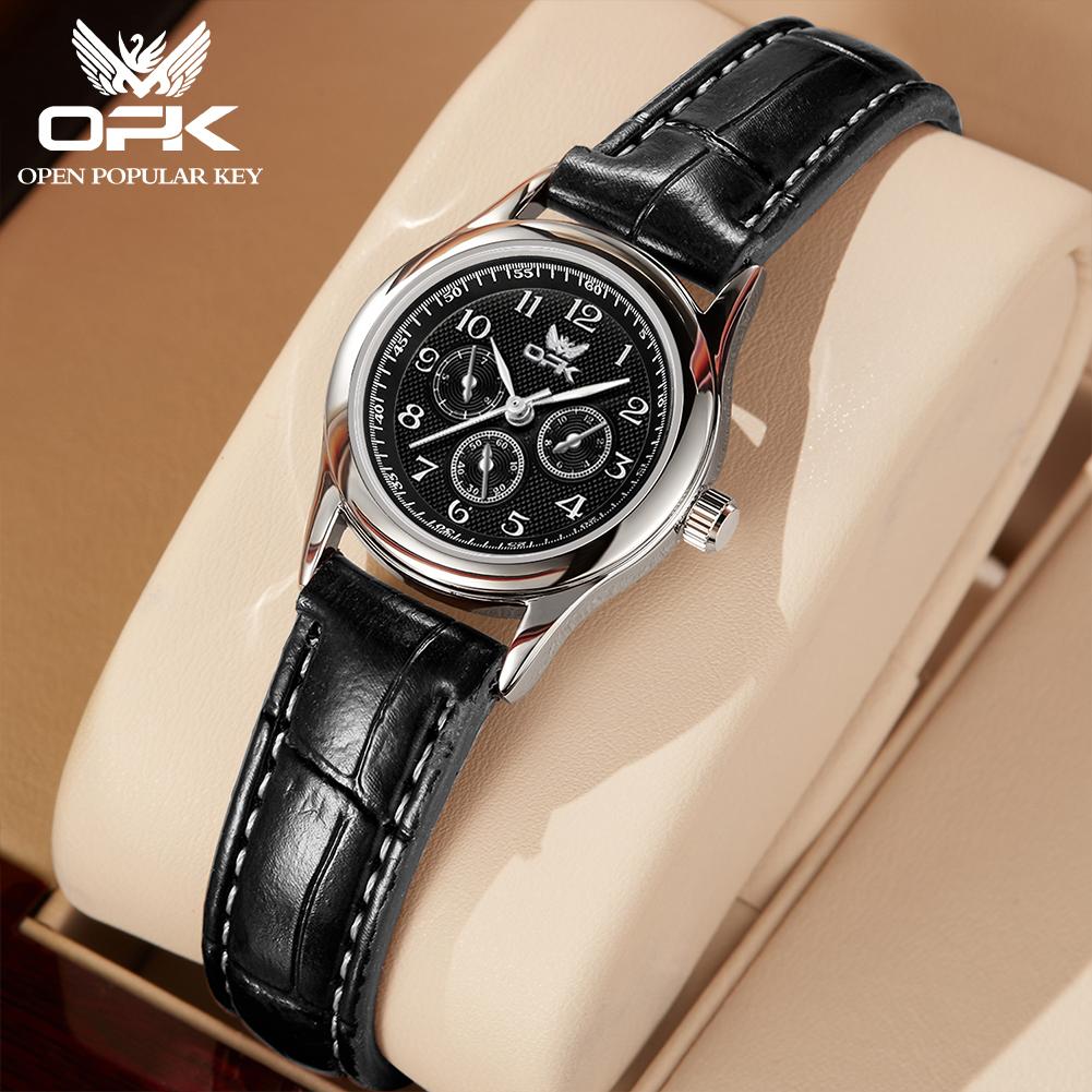 OPK 6012 Ladies Watches Luxury Waterproof Stainless Steel Elegant High Quality Business Women's Quartz Wristwatch