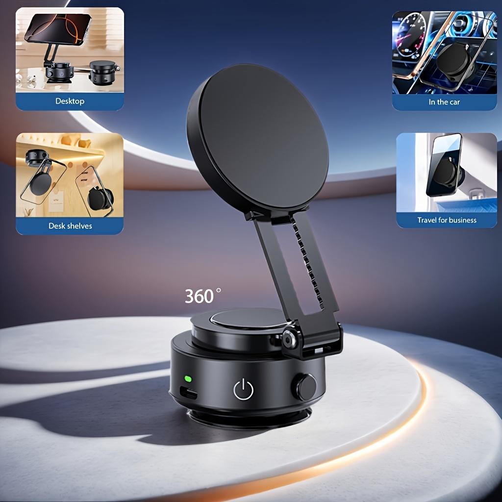 Upgraded Version New Magnetic Suction Mobile Phone Holder for Car Portable Electric Suction Cup Wall Mount Angle Adjustable 360° Rotation Retractable