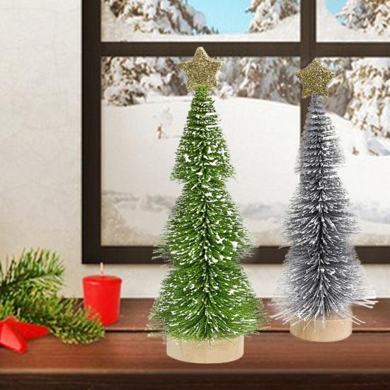 Mini Christmas Tree Decoration Small Desktop Ornament Reusable Holiday Essential Festive Party Atmosphere Enhancer